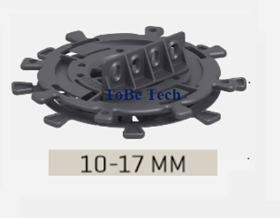 Dòng Chân Trụ Nhựa Cao Cấp Xoắn Ốc 10-17mm