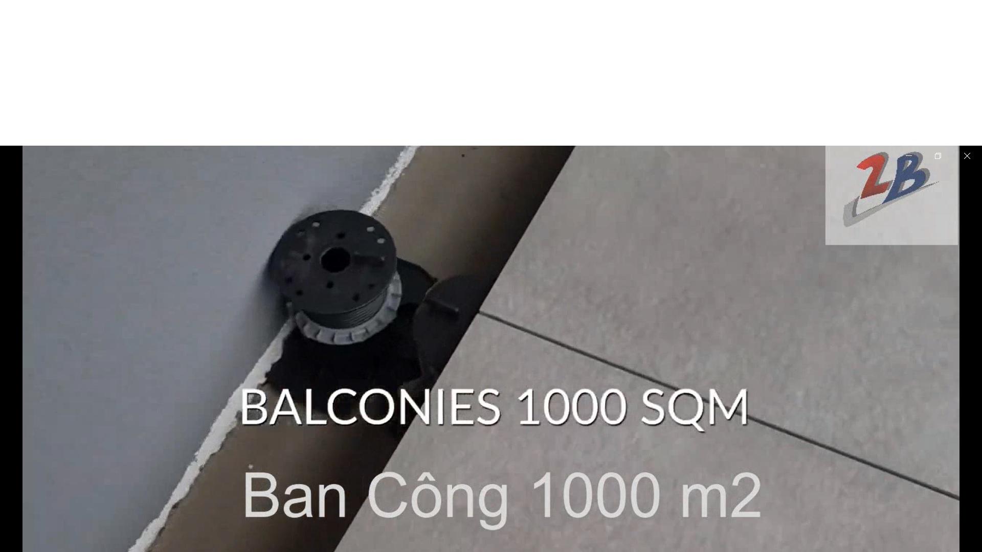 Thi công sàn gạch balcon, sử dụng chân trụ nhựa DDGro