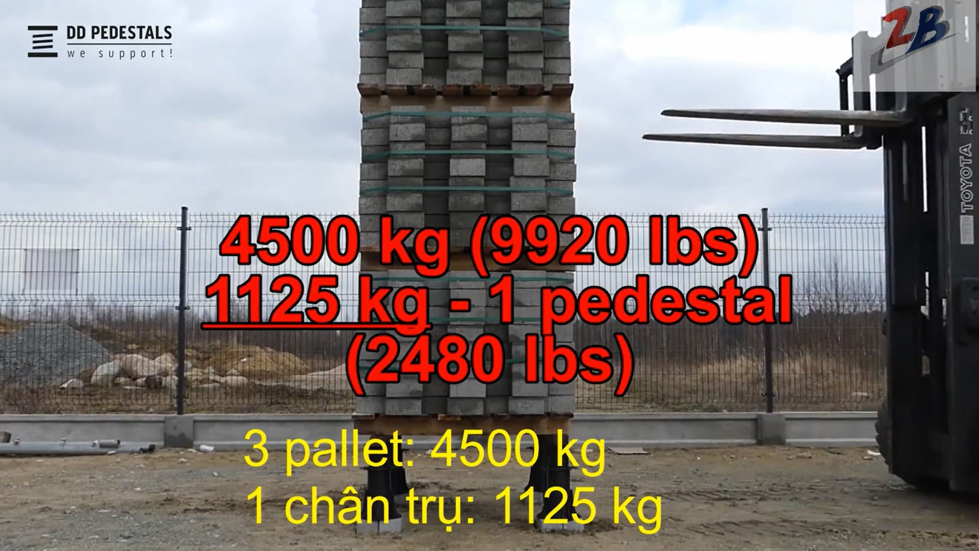 Kiểm tra độ chịu lực của chân trụ nhựa dòng MAX